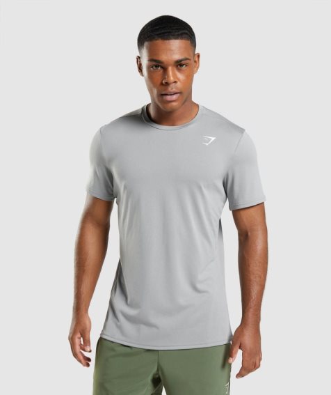 Men's Gymshark Arrival T-Shirts Light Grey | CA A08135